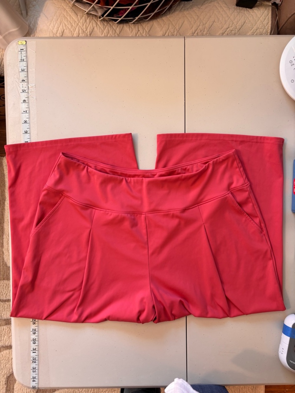 Santiny Womens Coral Culottes Pants Plus Size XXXL Travel Cruise Office Church - Picture 2 of 10
